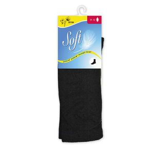 Soft Dámske ponožky so zdravotným lemom vysoké - čierne 35 - 38