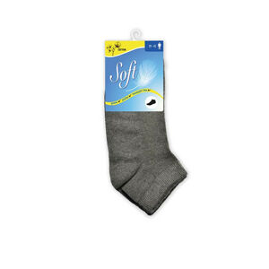 Soft Pánske ponožky so zdravotným lemom nízke - antracitové 43 - 46