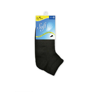 Soft Pánske ponožky so zdravotným lemom nízke - čierne 43-46