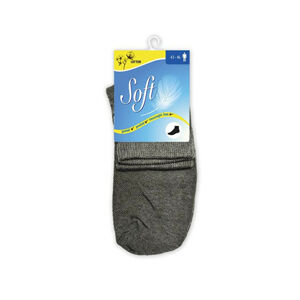 Soft Pánske ponožky so zdravotným lemom stredné - antracitové 43 - 46