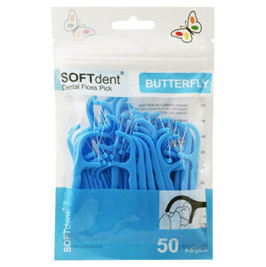 SOFTdent Butterfly Dentálne špáradlá 50 ks