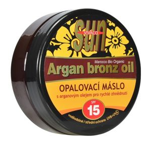 Vivaco Opaľovacie maslo Argan bronz oil OF 15 200 ml