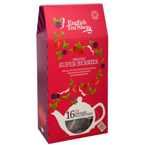English Tea Shop Super ovocný čaj Rooibos a červené ovocie 16 pyramidiek