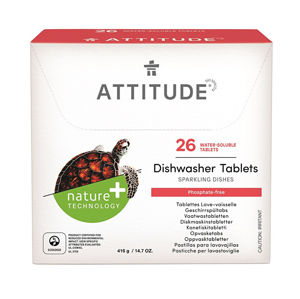 Attitude Tablety do umývačky bez fosfátov Nature+ (26 dávok)