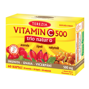 Terezia Company Vitamín C trio natur + 60 kapslí