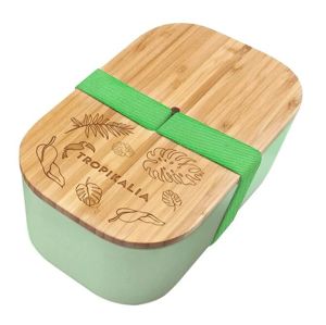 Tropikalia Lunch box ECO - Green s oddeľovačom