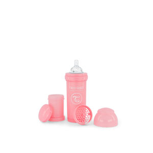 TWISTSHAKE Dojčenská fľaša Anti-Colic 260 ml pastelově růžová
