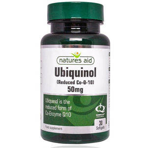 Natures Aid Ubiquinol - 50 mg (redukovaný koenzým Q10) 30 žuvacích kapsúl