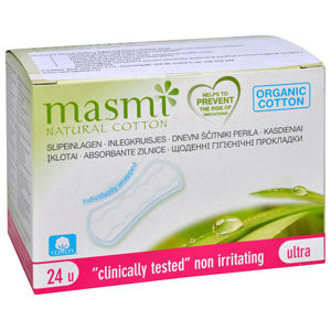 MASMA Ultratenké slipové vložky z organickej bavlny Masmi 24 ks