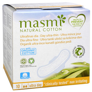 MASMA Ultratenké vložky MASMA z organickej bavlny s krídelkami 10 ks Ultra Day 10 ks