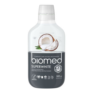 Biomed Ústna voda pre bezpečné bielenie Superwhite 500 ml