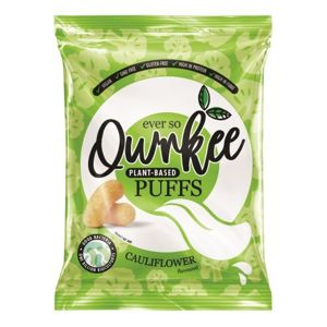 Qwrkee Vegan Probiotic Puffs - Chrumky s obsahom probiotík a karfiolu 80 g