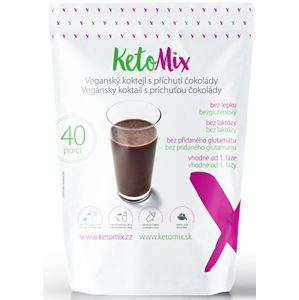 KetoMix Vegánsky (bezlaktózové koktail) koktail s príchuťou čokolády 1200 g (40 porcií)