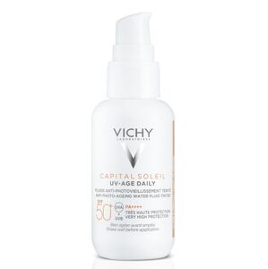 Vichy Tónovaný fluid brániaci fotostarnutiu SPF50+ Capital Soleil UV-Age Daily (Fluid) 40 ml