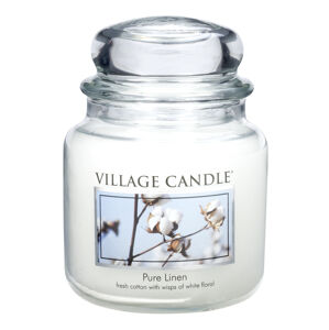 Village Candle Vonná sviečka v skle Čisté prádlo ( Pure Linen) 397 g