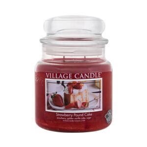 Village Candle Vonná sviečka v skle Strawberry Pound Cake 389 g