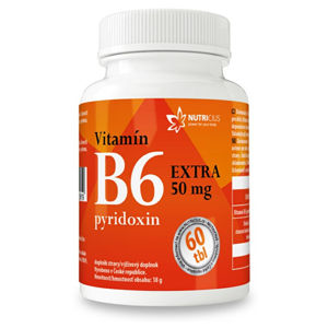 Nutricius Vitamín B6 EXTRA - pyridoxín 50 mg 60 tabliet