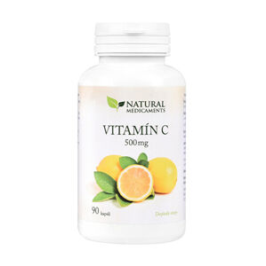 Natural Medicaments Vitamín C 500 mg 90 kapsúl -ZĽAVA KRÁTKA EXPIRÁCIA 24.3.2022