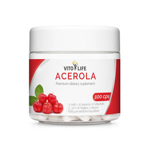 Vito life Acerola 500 mg, 100 tobolek + 2 mesiace na vrátenie tovaru