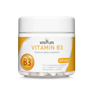 Vito life Niacin (Vitamín B3) 460 mg, 100 tobolek