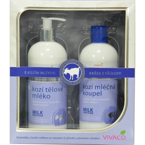 Vivaco Darčeková kazeta Kozie mlieko - mliečny kúpeľ, telové mlieko