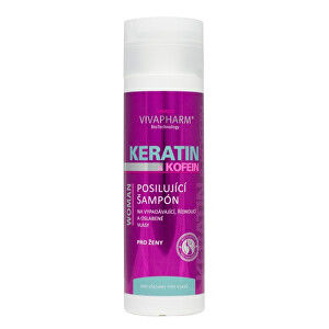 Vivaco Keratínový posilňujúci šampón s kofeínom pre ženy 200 ml