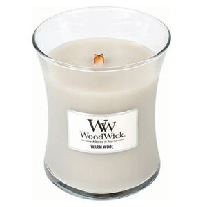 WoodWick Vonná sviečka váza Warm Wool 275 g