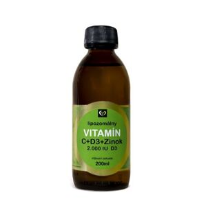 Zdravý Svet Lipozomálny vitamín C + D3 + zinok 200 ml