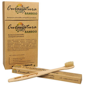 Curanatura Zdravá zubná kefka Curanatura 12 ks Bamboo - zelená voľba