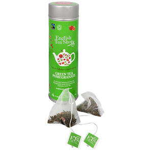 English Tea Shop Zelený čaj s granátovým jablkom BIO 15 pyramidek v plechovke