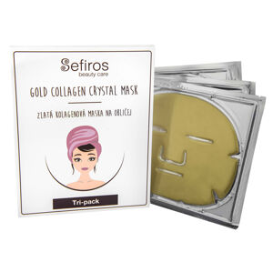 Sefiross Zlatá kolagénová maska na tvár ( Gold Collagen Crystal Mask) 3 ks